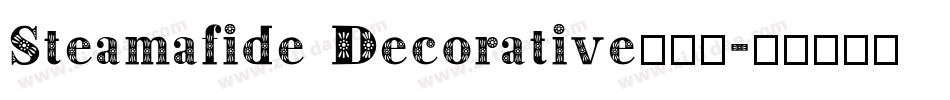 Steamafide Decorative生成器字体转换